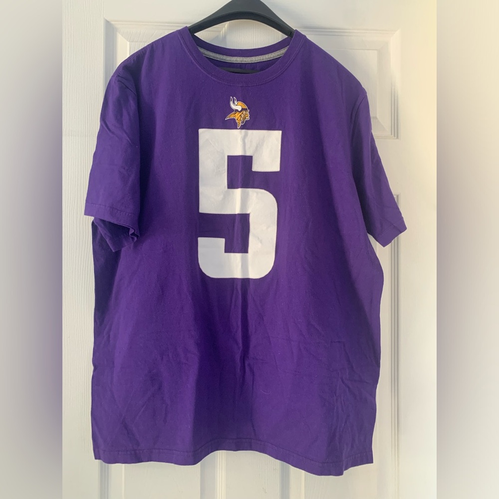 Nike Minnesota Vikings / Bridgewater #5 T-Shirt. XL. Purple